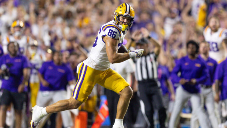 43) TE Mason Taylor, LSU