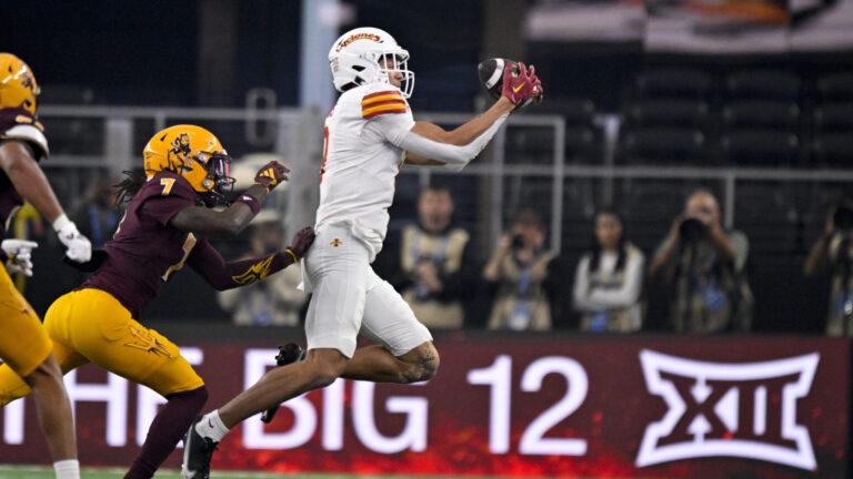 36) WR Jayden Higgins, Iowa State