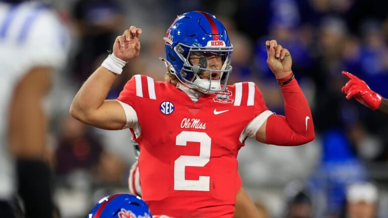 26. Los Angeles Rams- QB Jaxson Dart, Ole Miss