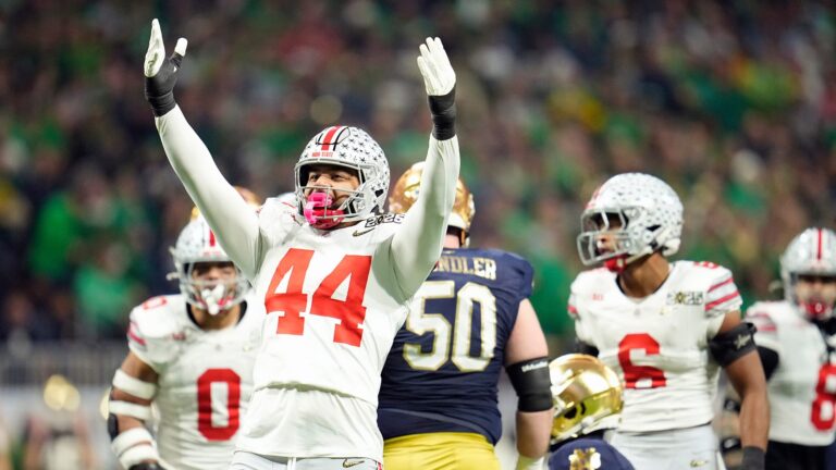 60) EDGE JT Tuimoloau, Ohio State