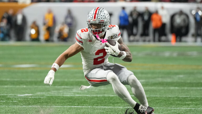 36. Jacksonville Jaguars- WR Emeka Egbuka, Ohio State