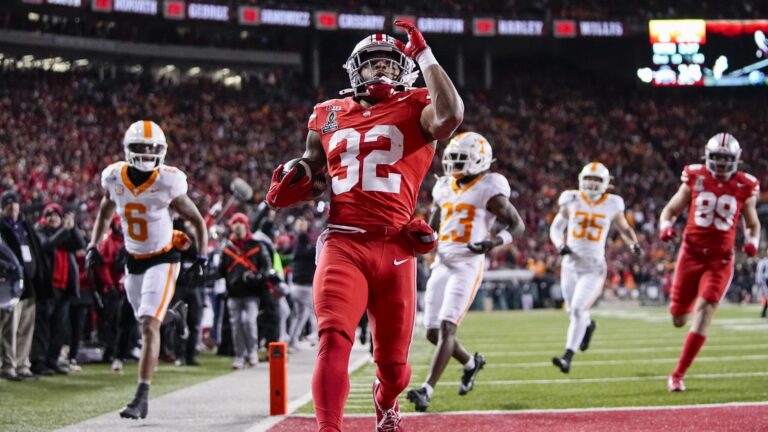 39) RB TreVeyon Henderson, Ohio State