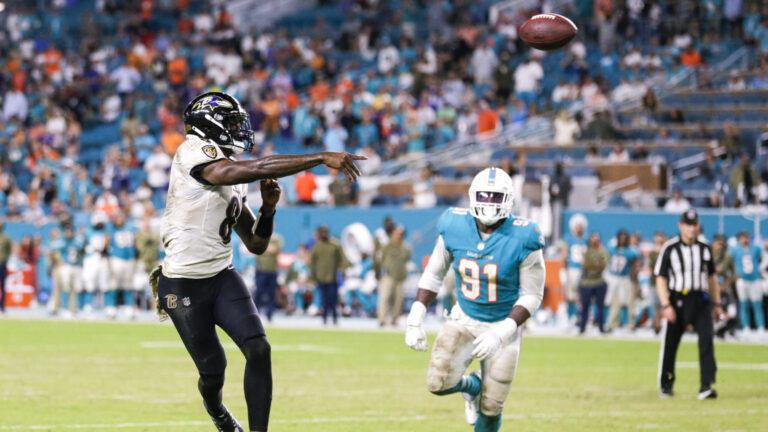 4) Baltimore Ravens vs. Miami Dolphins - Week 9