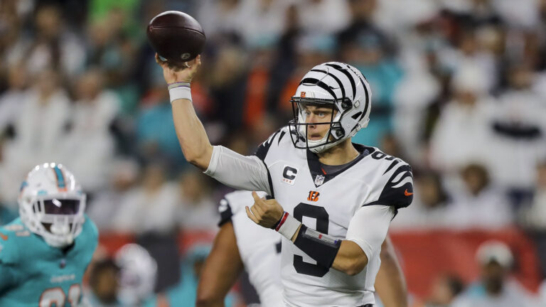 4) Cincinnati Bengals vs. Miami Dolphins - Week 16