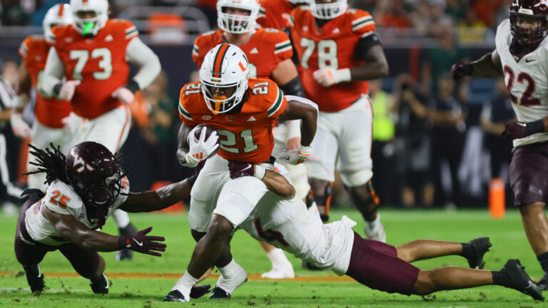 31. Jordan Lyle - RB - Miami Hurricanes