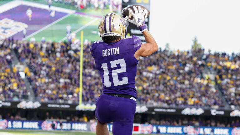 15) WR Denzel Boston, Washington