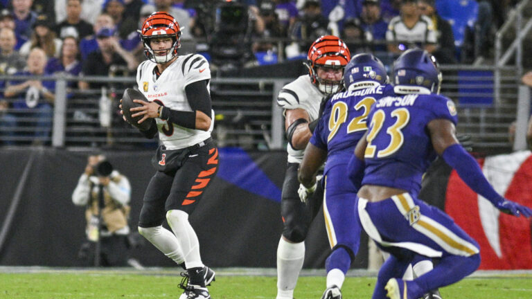 3) Thanksgiving Day: Cincinnati Bengals vs. Baltimore Ravens