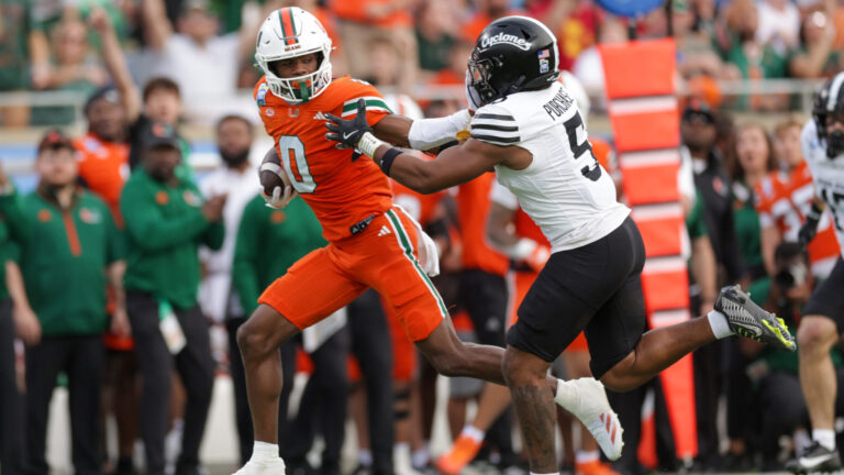 36. Joshisa Trader - WR - Miami Hurricanes