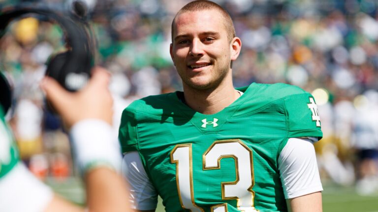 56. CJ Carr - QB - Notre Dame Fighting Irish