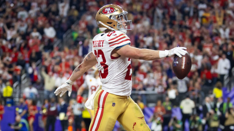73) RB Christian McCaffrey, San Francisco 49ers