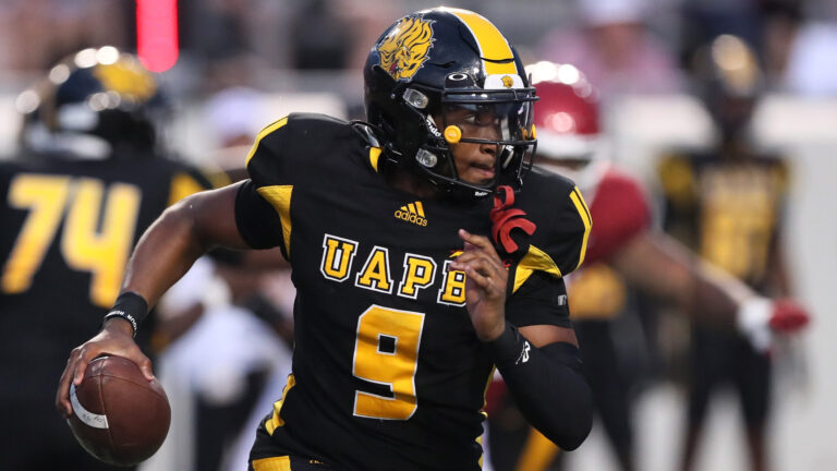 81) QB Mekhi Hagens, Arkansas-Pine Bluff
