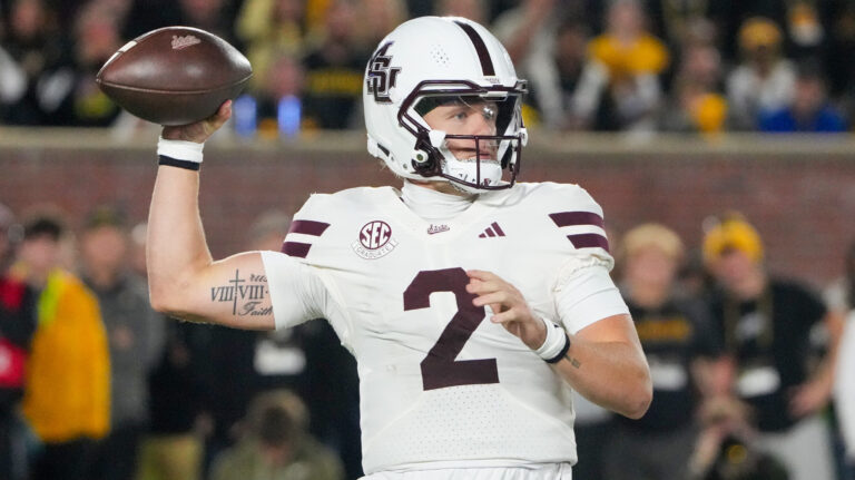 16) Blake Shapen, Mississippi State Bulldogs