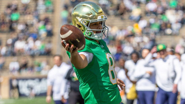 62) QB Kenny Minchey, Notre Dame