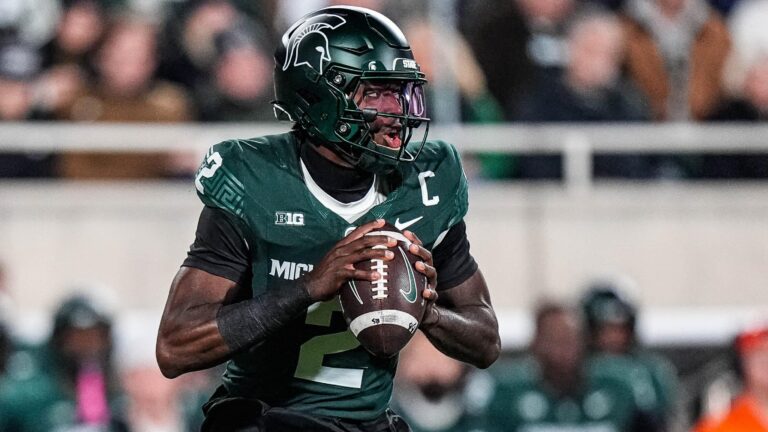 35) QB Aidan Chiles, Michigan State
