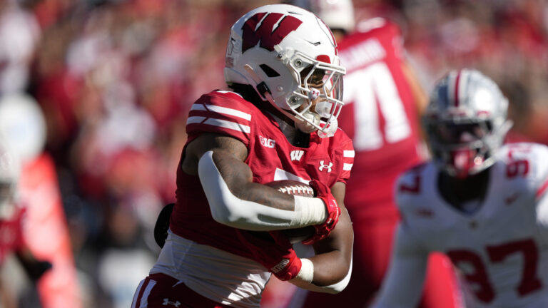 12) RB Dilin Jones, Wisconsin -> LSU