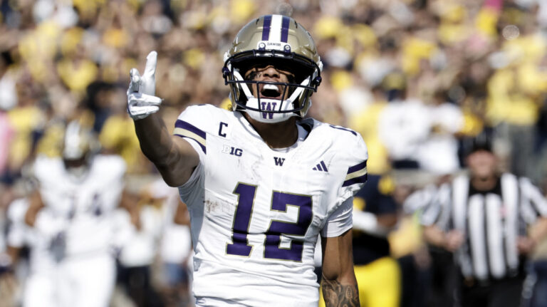 26) Buffalo Bills: WR Denzel Boston, Washington