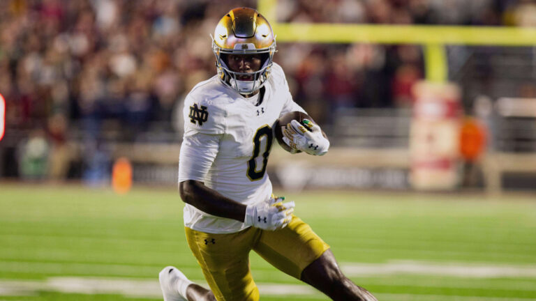 26) Buffalo Bills: WR Malachi Fields, Notre Dame