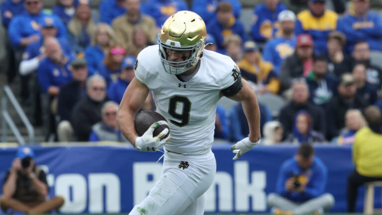 5) Eli Raridon, Notre Dame (TE4)