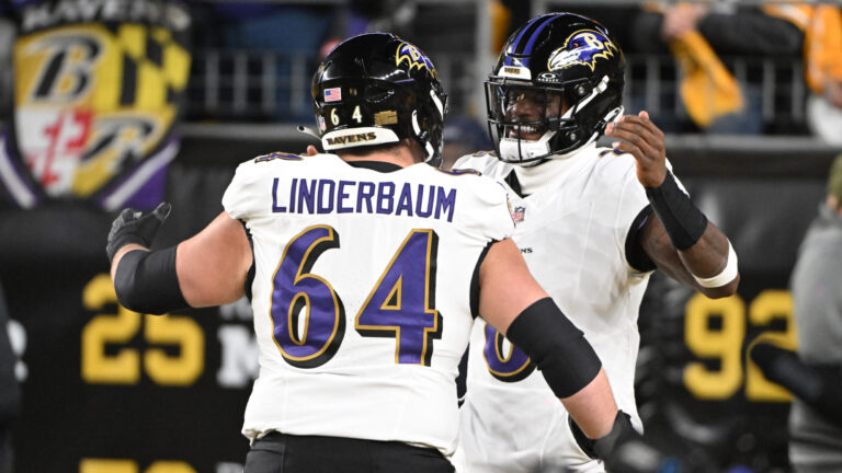 3) C Tyler Linderbaum, Baltimore Ravens