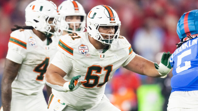 3) Arizona Cardinals: OT Francis Mauigoa, Miami