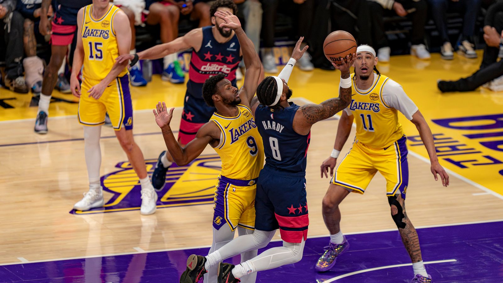 Jaden Hardy Forces the Issue to Draw a Foul