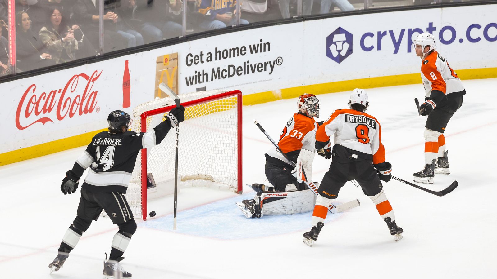 Laferriere Lights the Lamp