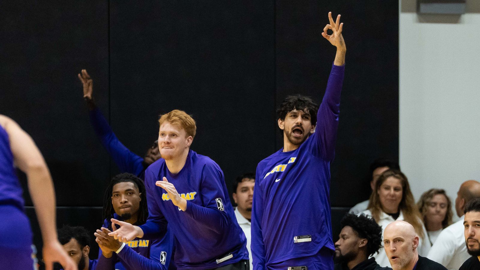 South Bay Lakers bench