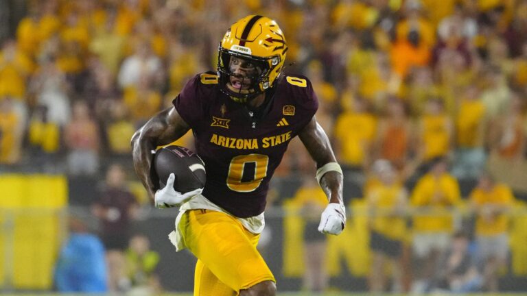 13) Los Angeles Rams (via ATL): WR Jordyn Tyson, Arizona State