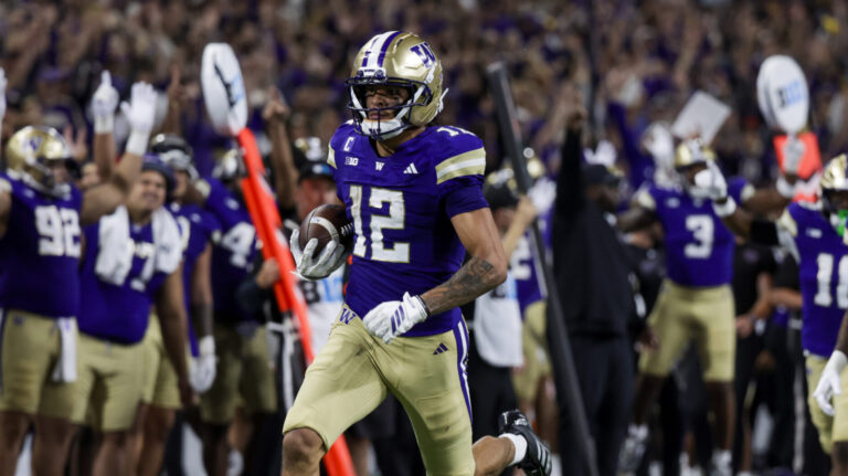 13) Los Angeles Rams (via ATL): WR Denzel Boston, Washington