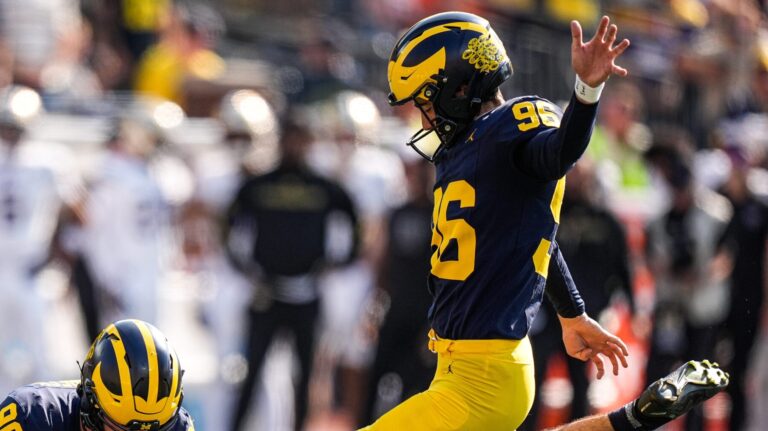 Place Kicker: Dominic Zvada, Michigan
