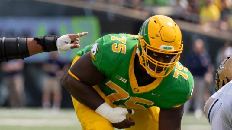 55) Los Angeles Chargers: IOL Emmanuel Pregnon, Oregon
