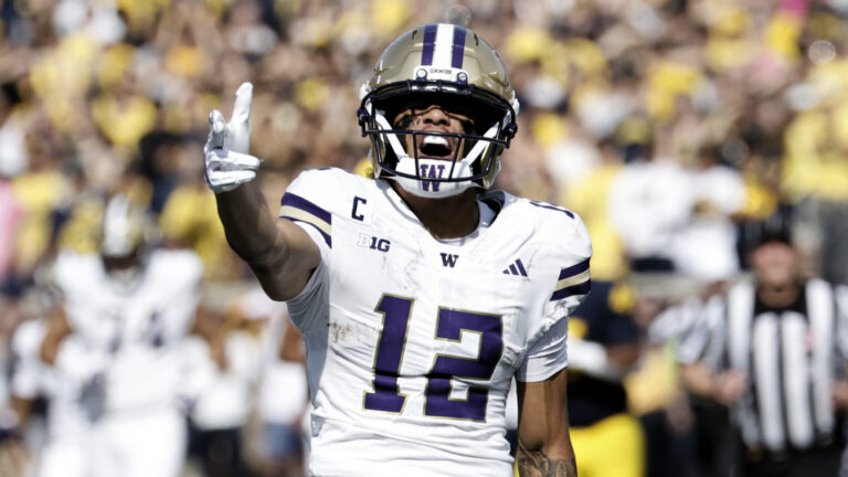 24) Cleveland Browns (via JAX): WR Denzel Boston, Washington