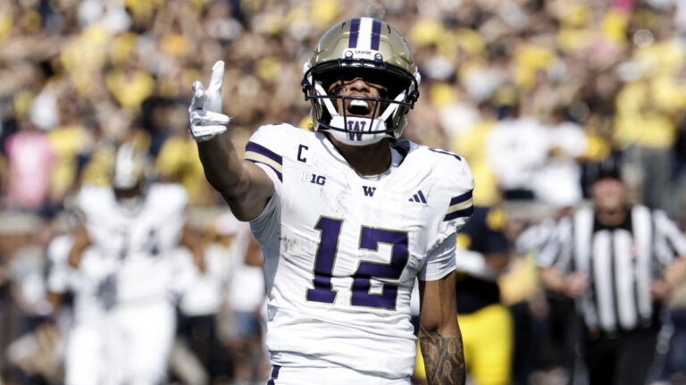 36) Las Vegas Raiders: WR Denzel Boston, Washington