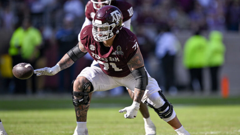 34) Arizona Cardinals: OG Chase Bisontis, Texas A&M