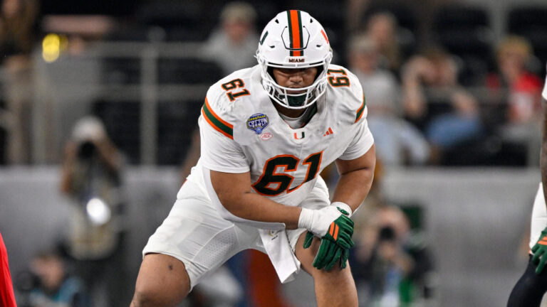 9) Arizona Cardinals: OT Francis Mauigoa, Miami