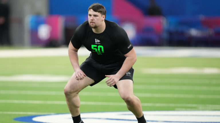 61) Los Angeles Rams: OT Caleb Tiernan, Northwestern