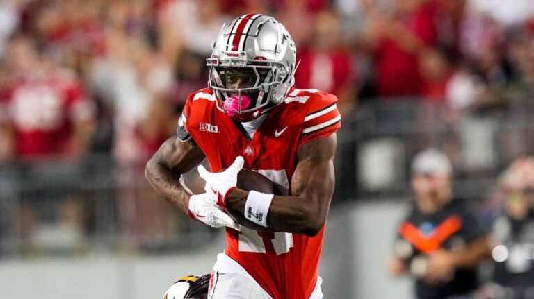 7) Washington Commanders: WR Carnell Tate, Ohio State