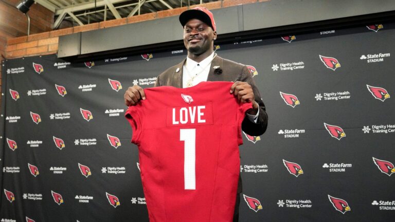 7) RB Jeremiyah Love, Arizona Cardinals (Pick 1-3)