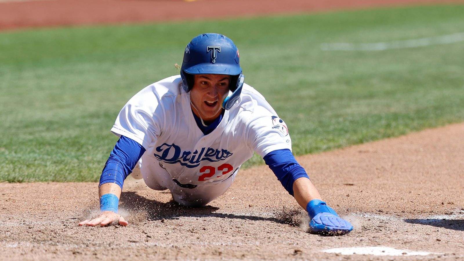 Kyle Nevin Slides Home to Extend the Drillers' Lead