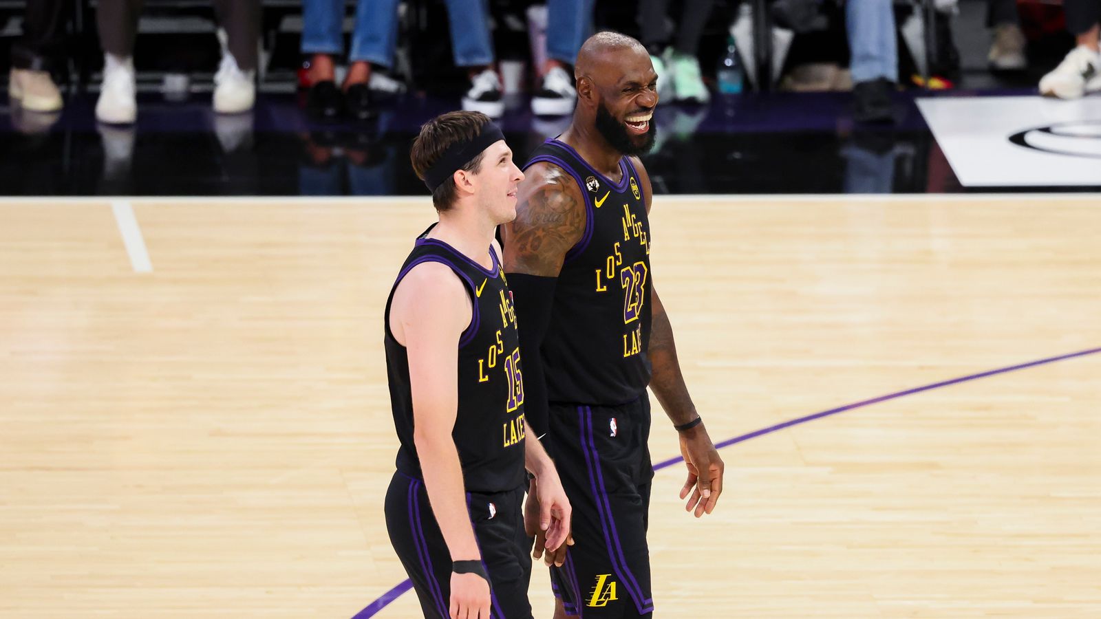 On the Same Page: Austin Reaves and LeBron James talk strategy