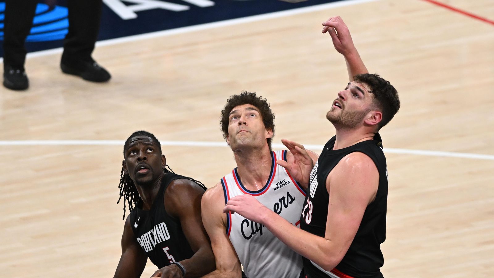 Battle for Possession: Brook Lopez fights for position on the glass