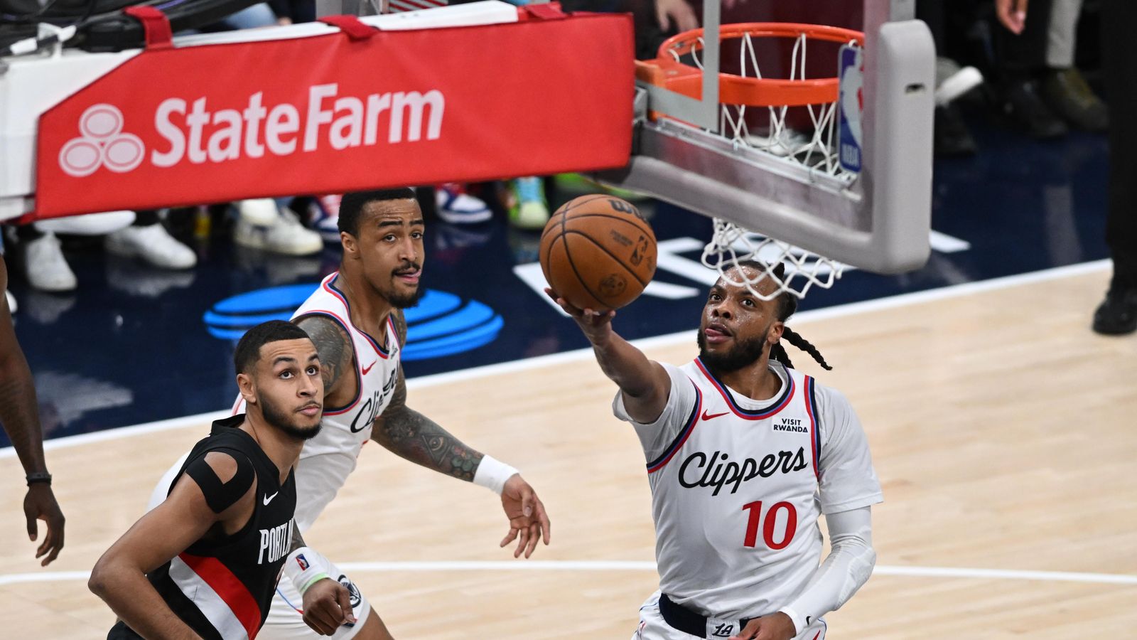 Soft Touch: Darius Garland glides to the rim for a smooth layup