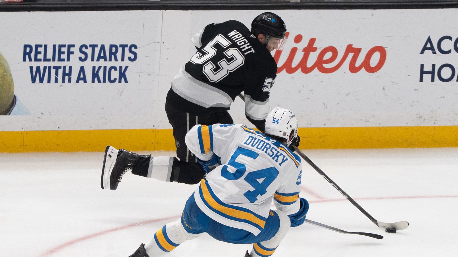 Breakaway Speed: Jared Wright charges down the ice on a scoring drive