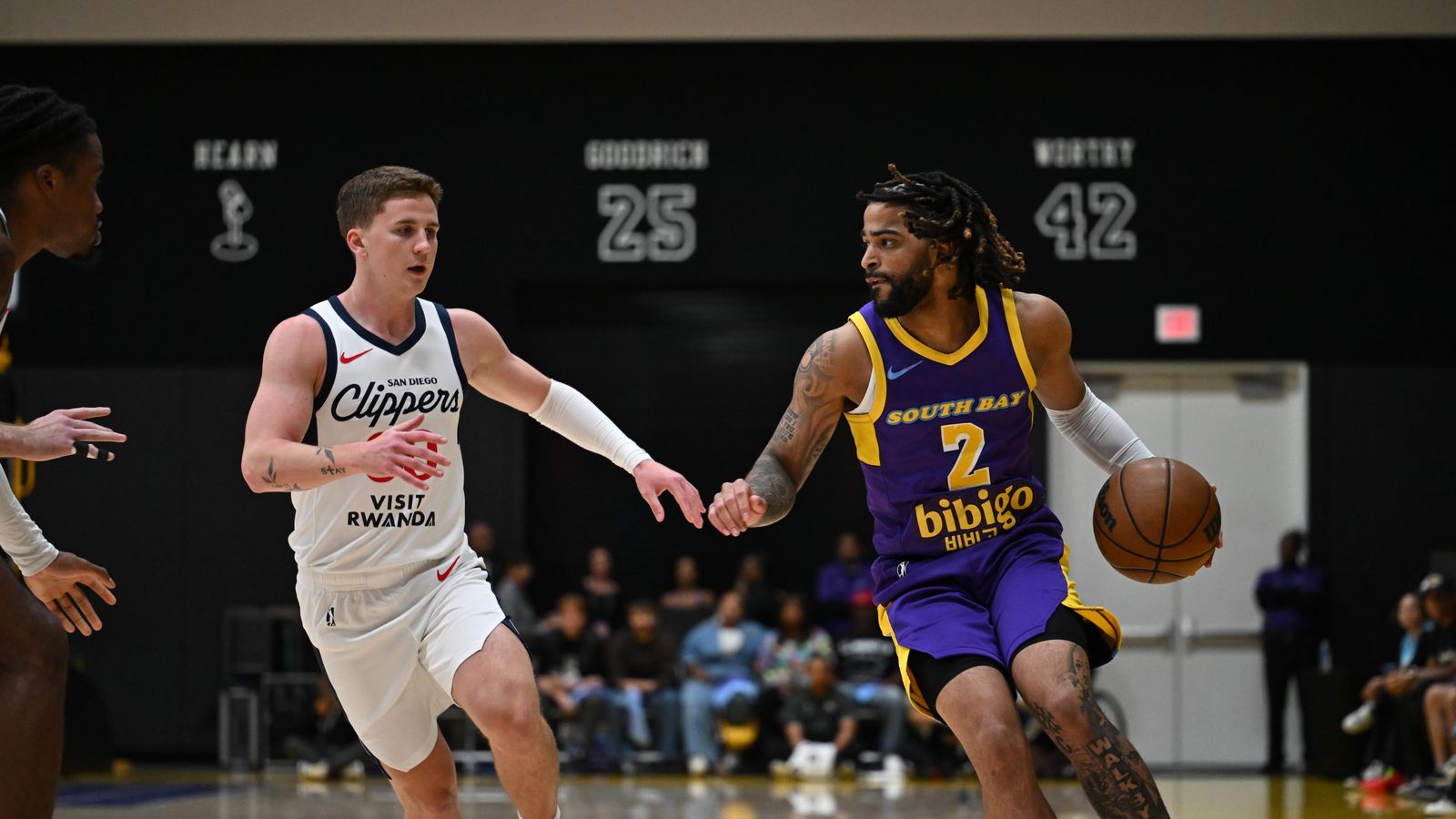 On the Move: RJ Davis handles the rock during the playoff battle