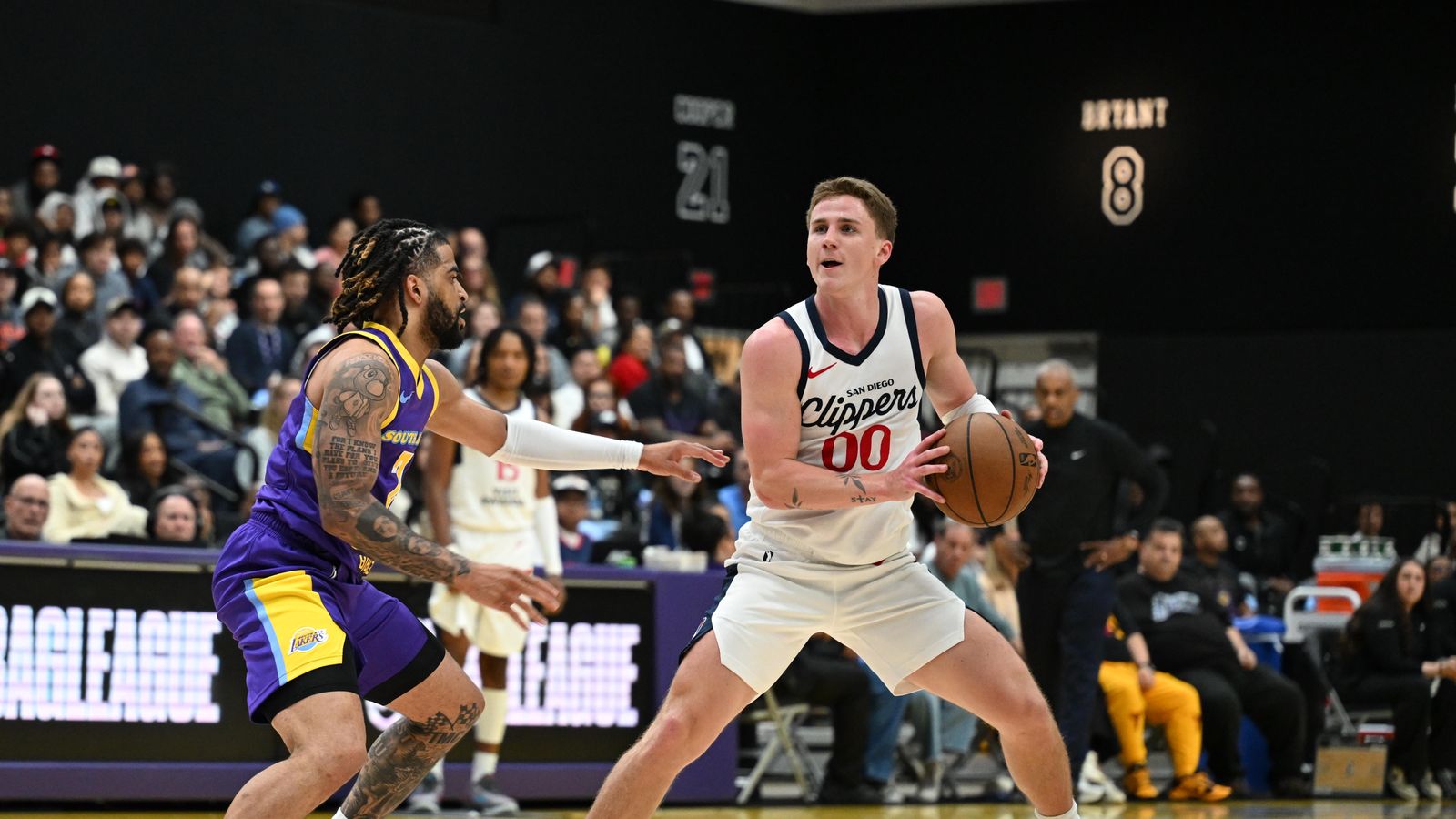 Creating Space: Sean Pedulla utilizes a step-back to find his shot