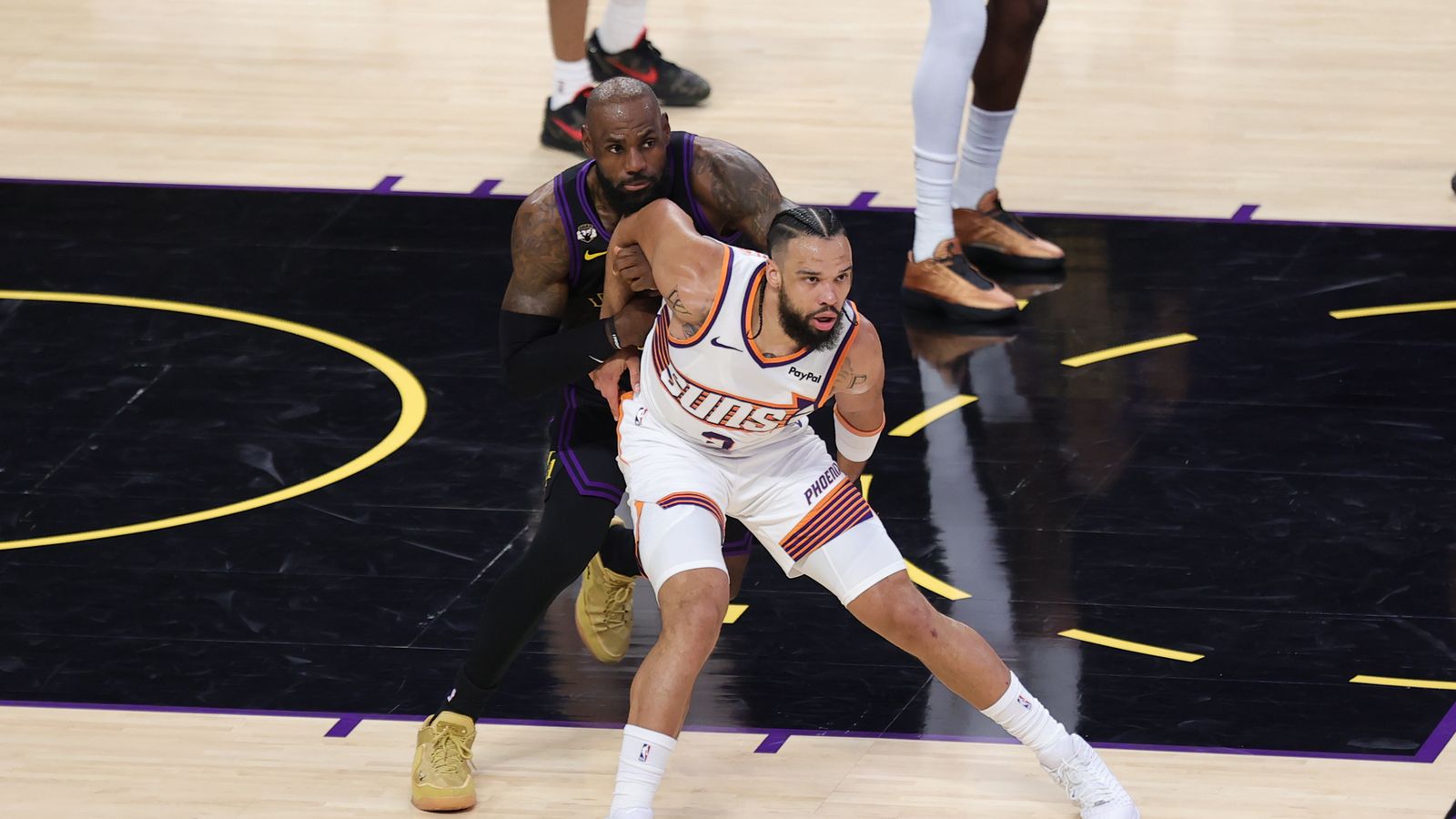 LeBron James defends his house