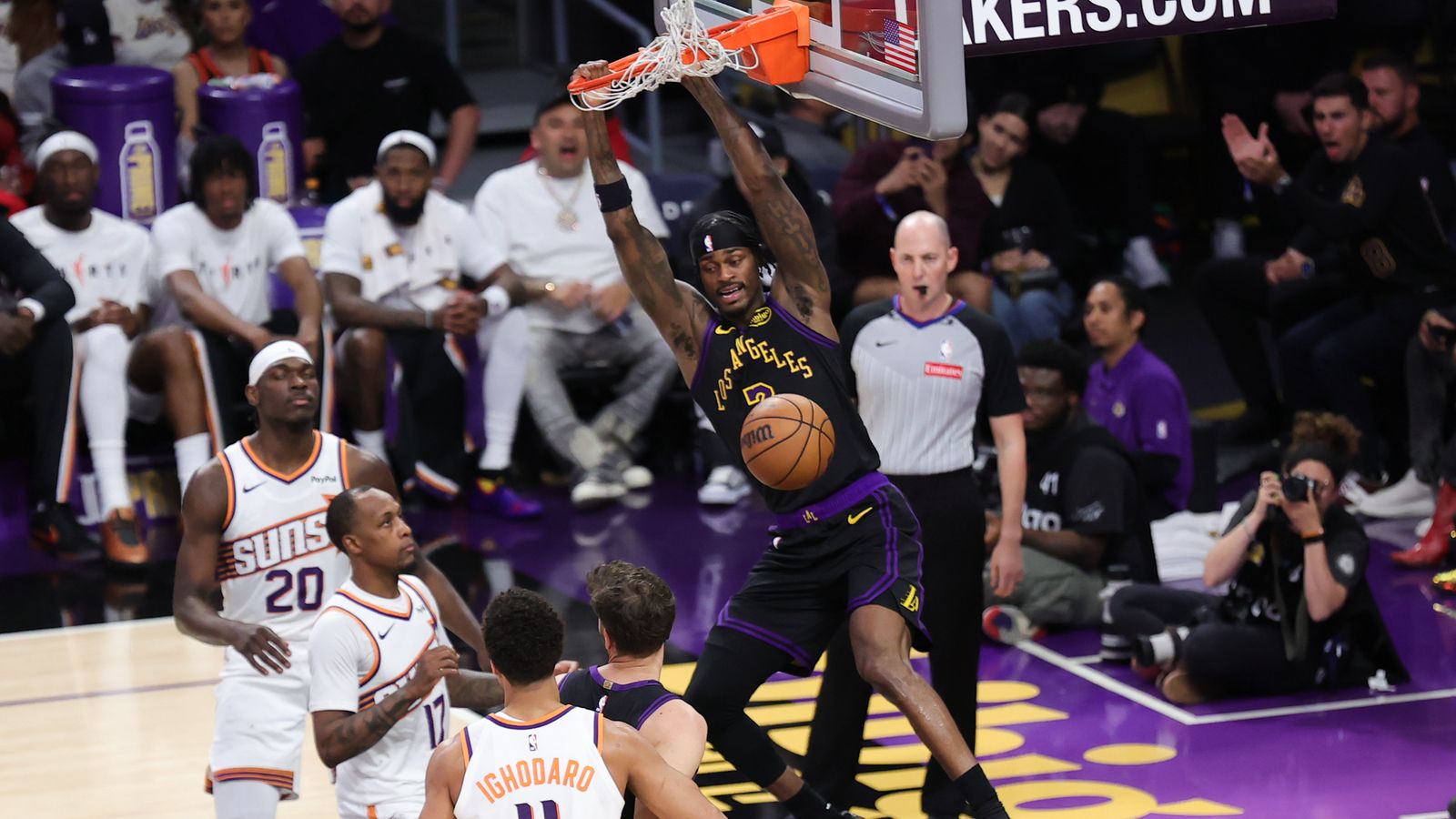 Lakers forward Jarred Vanderbilt
