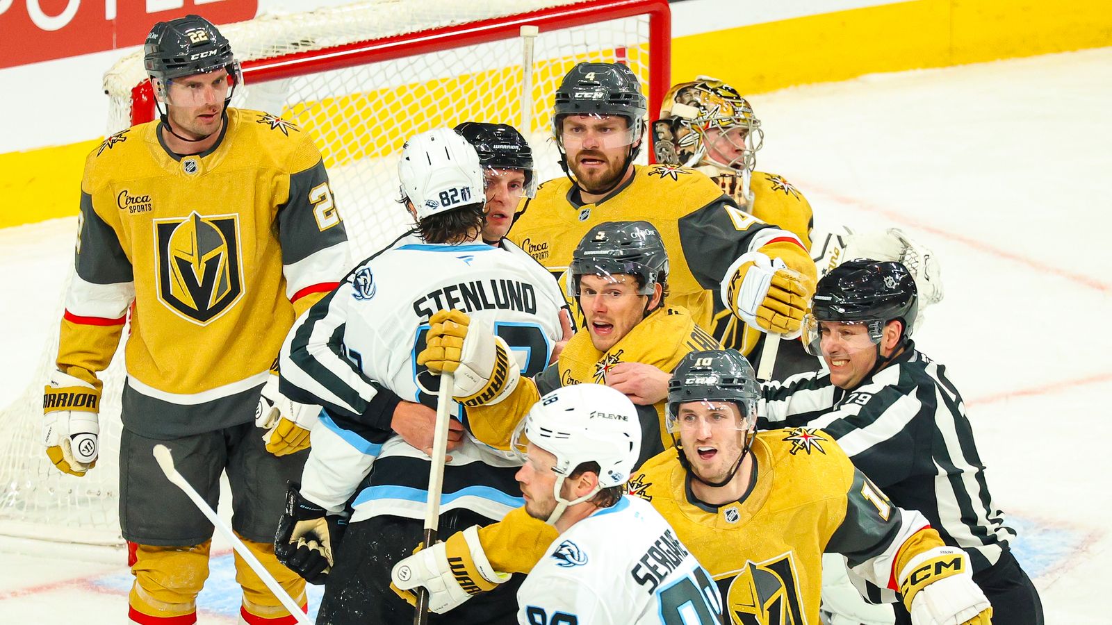 Golden Knights Scrum Reaction