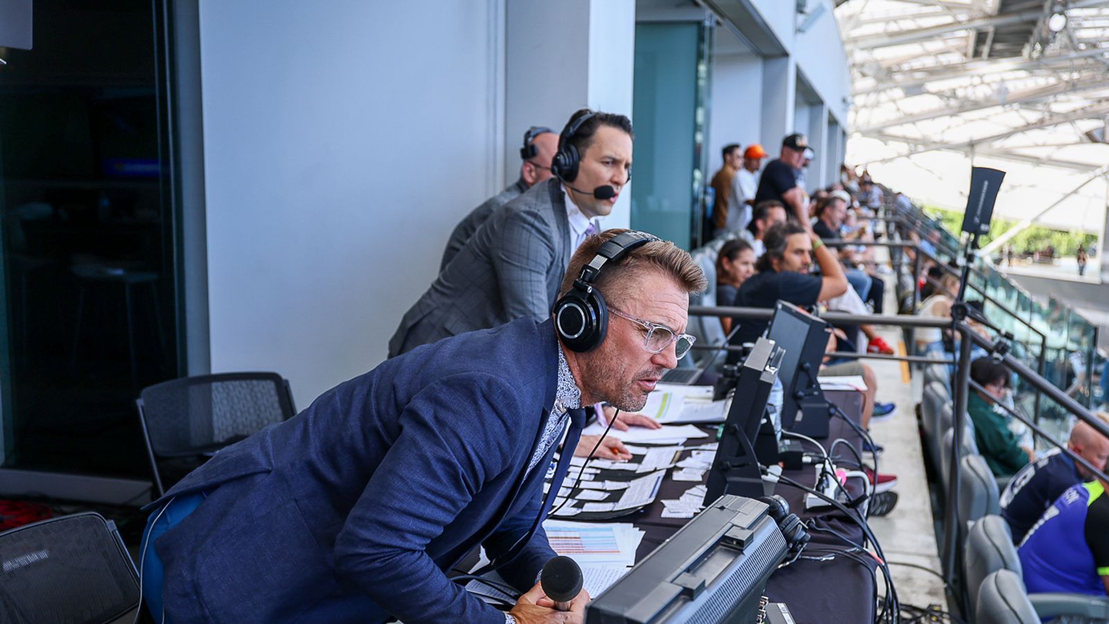 Jake Zivin (play-by-play announcer) and Taylor Twellman (match analyst)