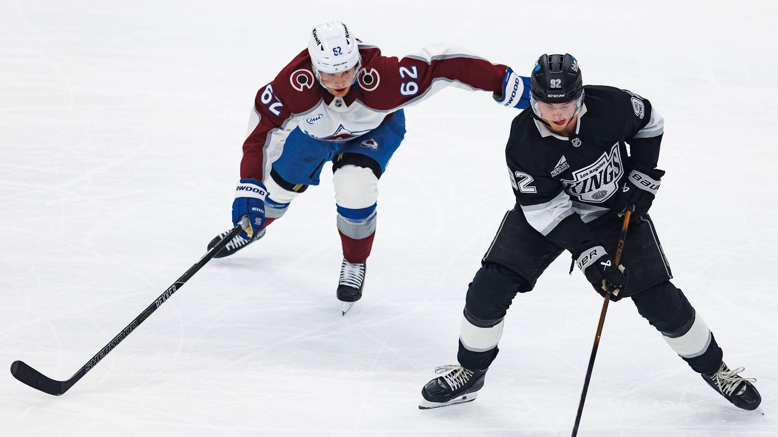 Brandt Clarke Works the Blue Line Against Colorado